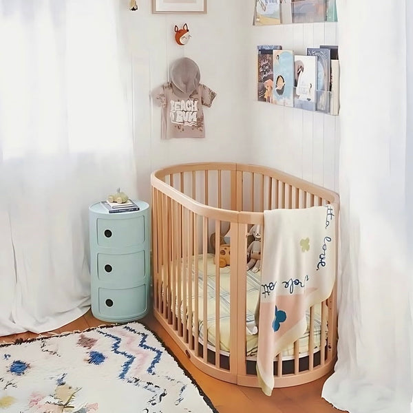 Boori 5in1 Oasis Oval Convertible Crib
