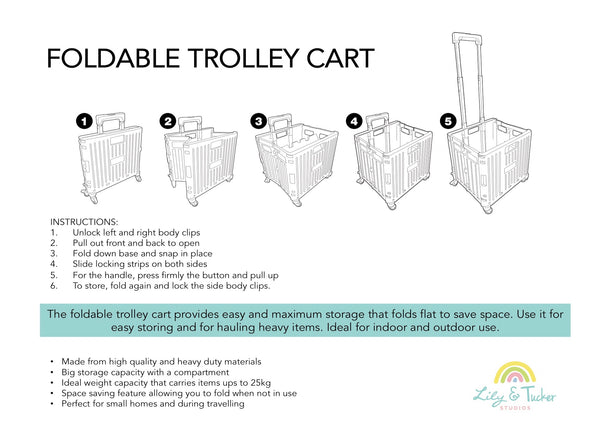 Foldable Trolley Cart
