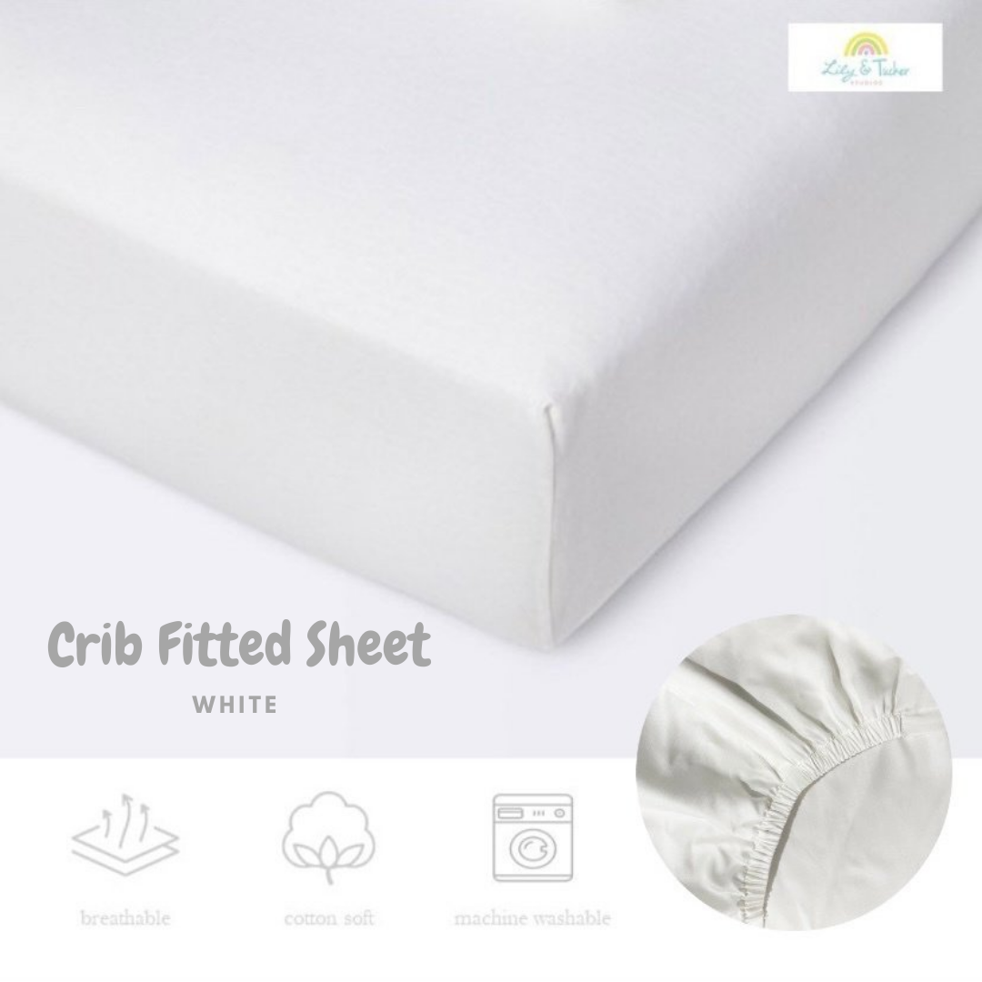 Black white crib sales sheet