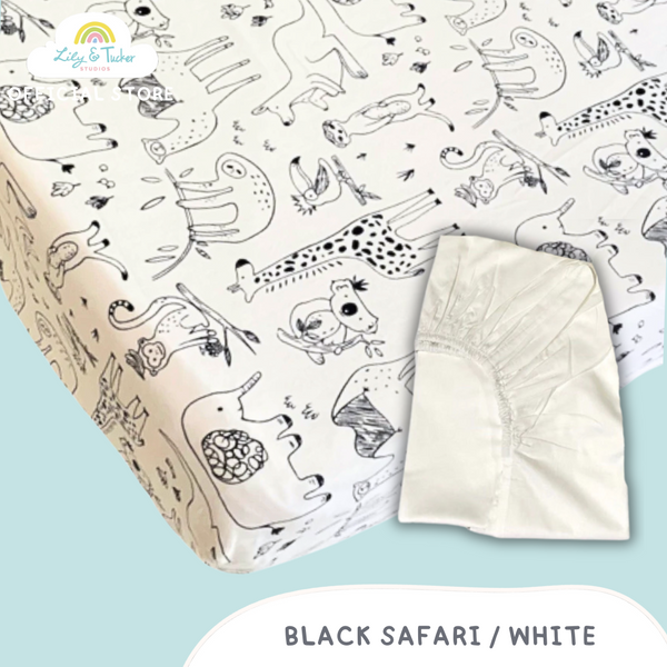 Lily and Tucker Crib Fitted Sheets (Set of 2)