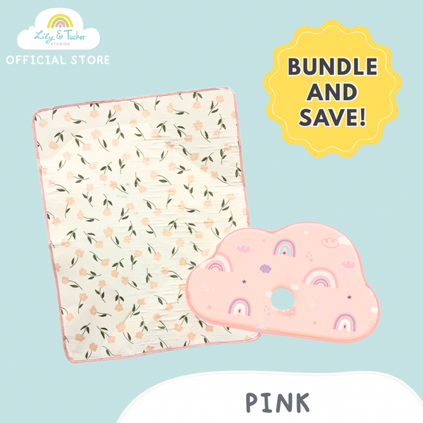 Memory Foam Baby Pillow + Changing Mat Bundle