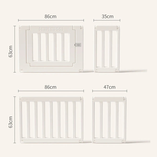 Multifuncational 12-panel Playfence and Storage