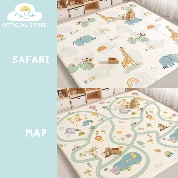 Reversible and Foldable Baby PlayMat