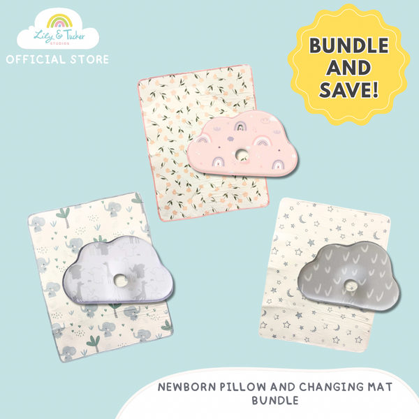 Memory Foam Baby Pillow + Changing Mat Bundle
