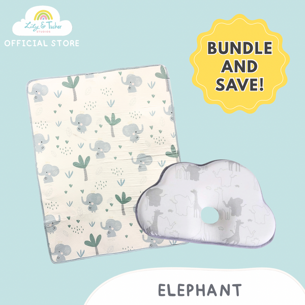 Memory Foam Baby Pillow + Changing Mat Bundle