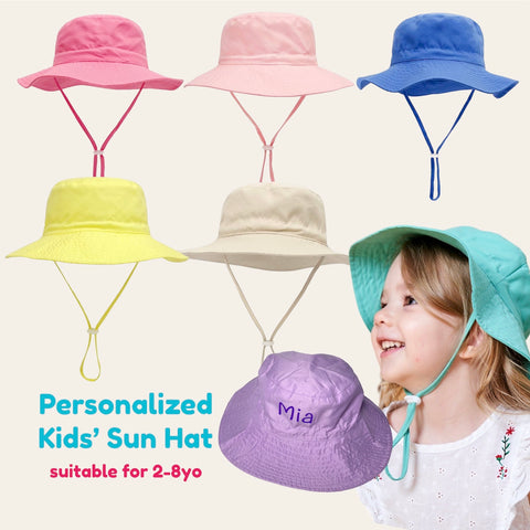 Personalized Kids Sun Hat