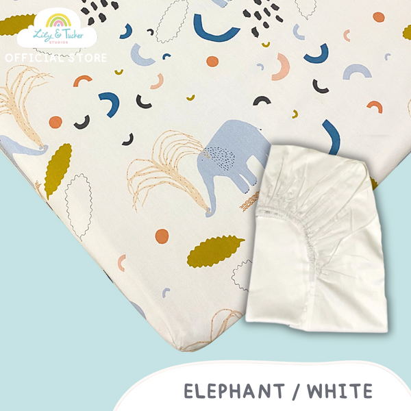 Lily and Tucker Crib Fitted Sheets (Set of 2)