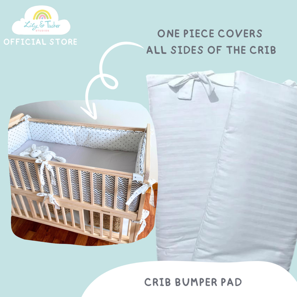 Reversible Crib Bumper Pad