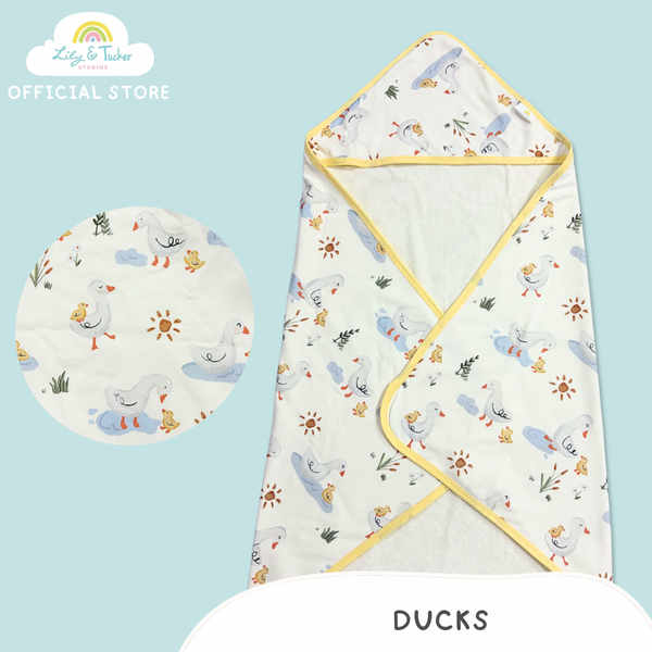 Lily and Tucker Baby Hooded Towel