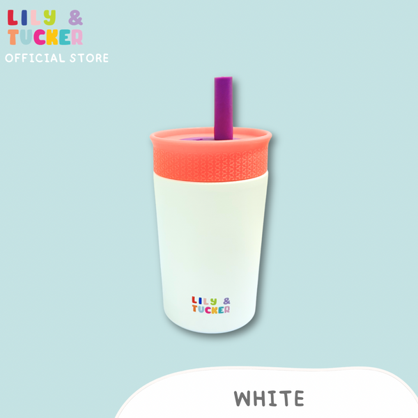 Lily and Tucker Personalized Stainless Kids Straw Cup 12oz