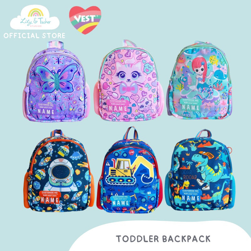 Vest Toddler Backpack with DIY personalized name