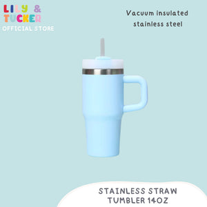 Lily and Tucker Personalized Stainless Straw Tumbler 14oz