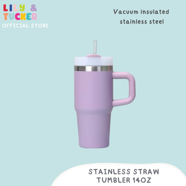 Lily and Tucker Personalized Stainless Straw Tumbler 14oz