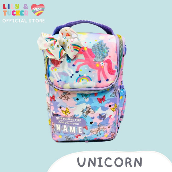 Vest Insulated Sling Lunch Bag with Personalized Name