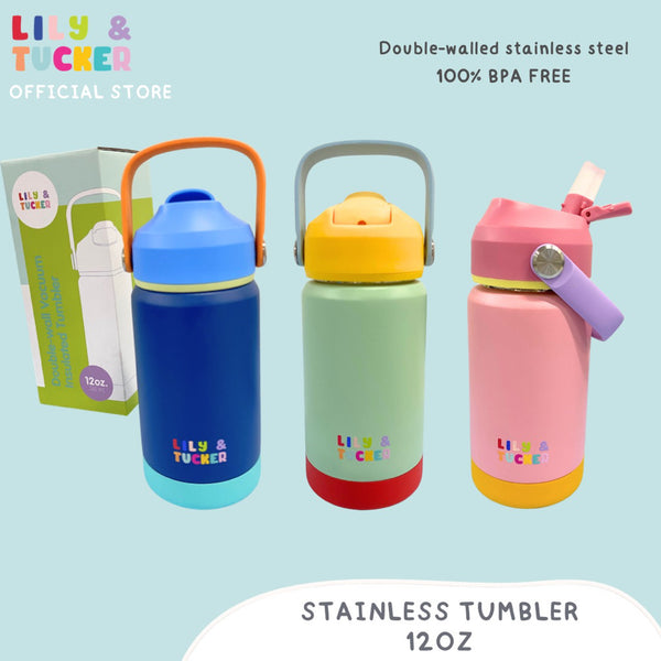 Lily and Tucker Stainless Steel Kids Tumbler 12oz 350ml