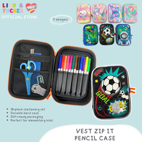 VEST Zip It Pencil Case School Supplies Set