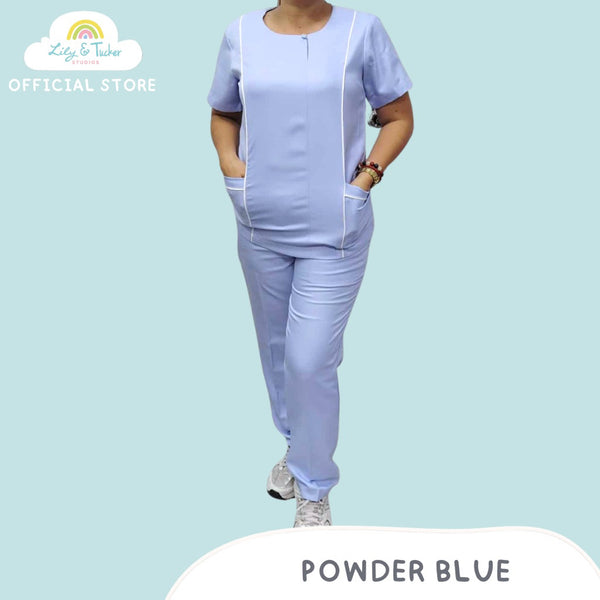 Lily and Tucker Round Neck Nanny Yaya Uniform Set