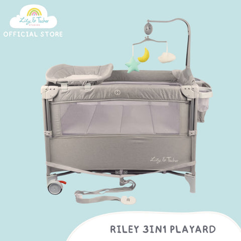Lily and Tucker Riley 3-in-1 Convertible Pack and Play (Crib, Playpen, Co-sleeper)