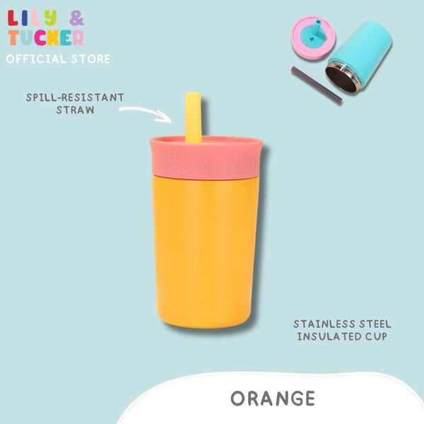 Lily and Tucker Personalized Stainless Kids Straw Cup 12oz