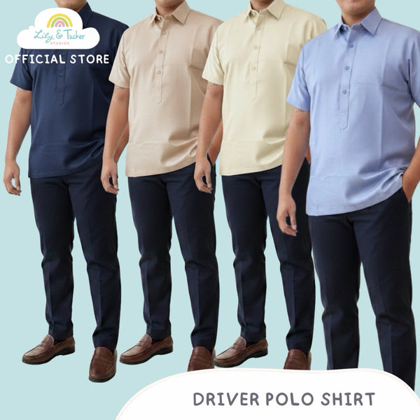 Lily and Tucker Twill Driver Polo Barong Uniform (Top only)