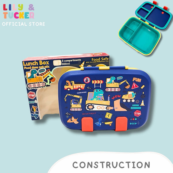 Kiddie Bento Lunch Box with removable tray and silicone clip 800ml