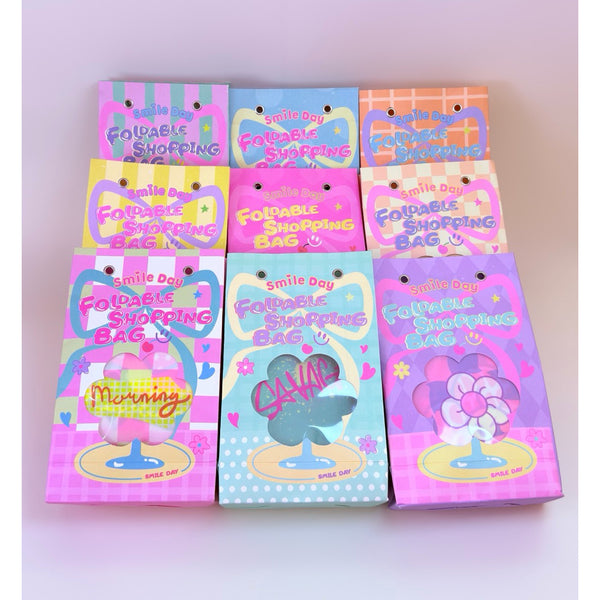 Cute Foldable Shopping Bag with Adjustable Lanyard