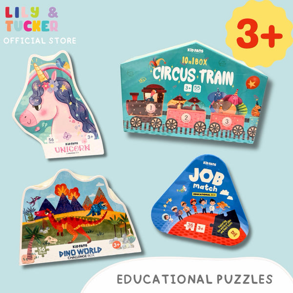 Kid Fans Educational Puzzles for Toddlers Kids 3+