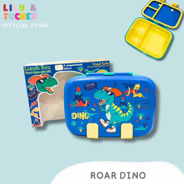 Kiddie Bento Lunch Box with removable tray and silicone clip 800ml