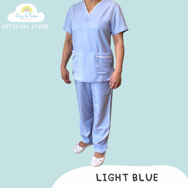 Lily and Tucker Maid Nanny Vneck Uniform Scrubs Set