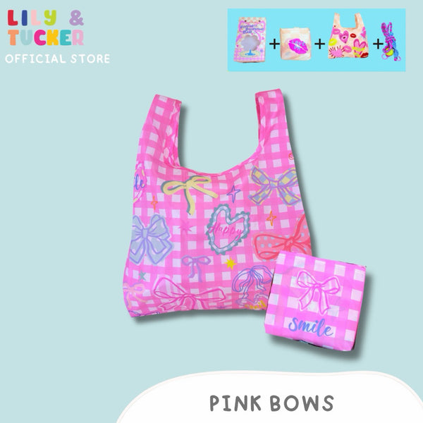 Cute Foldable Shopping Bag with Adjustable Lanyard