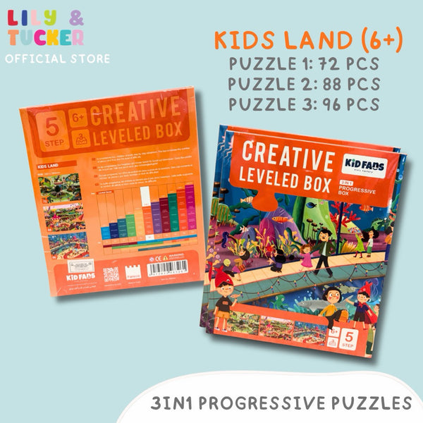 Kid Fans 3in1 Progressive Puzzles for 5-7+ years old