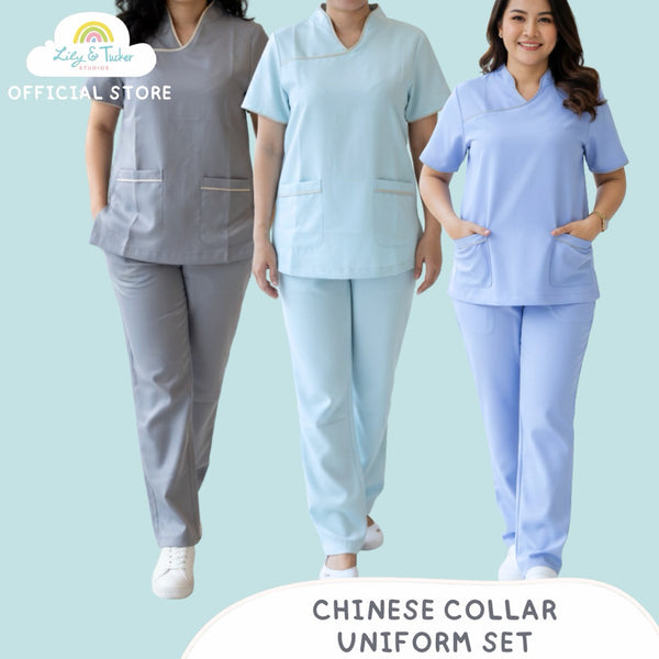 Lily and Tucker Chinese Collar Yaya Nanny Uniform