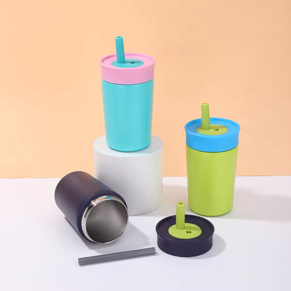 Lily and Tucker Personalized Stainless Kids Straw Cup 12oz