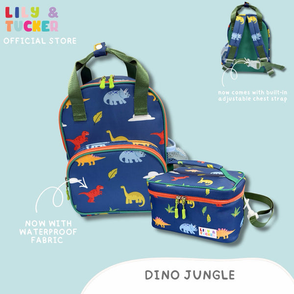 Lily and Tucker Toddler Backpack and Bento Lunch Bag Bundle