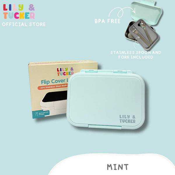 Lily and Tucker Stainless Flip Cover Lunch Box