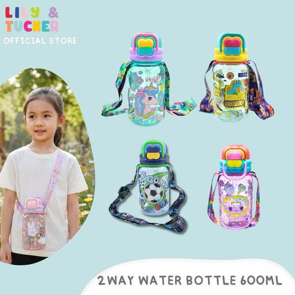 Vest 2in1 Water Bottle Tumbler with Sling Strap 600ml