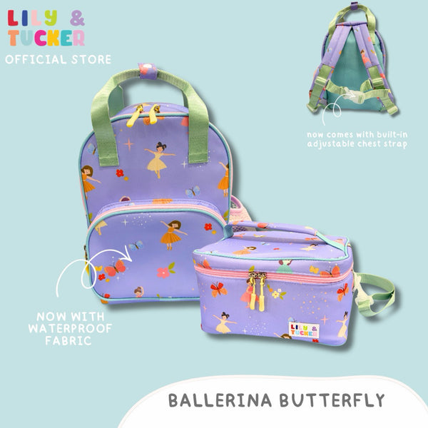 Lily and Tucker Toddler Backpack and Bento Lunch Bag Bundle