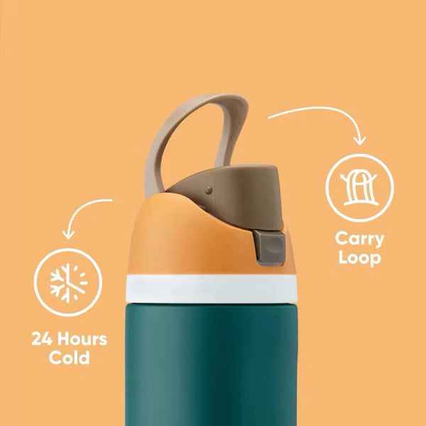Lily and Tucker Flip Straw Lid Stainless Steel Tumbler 24OZ
