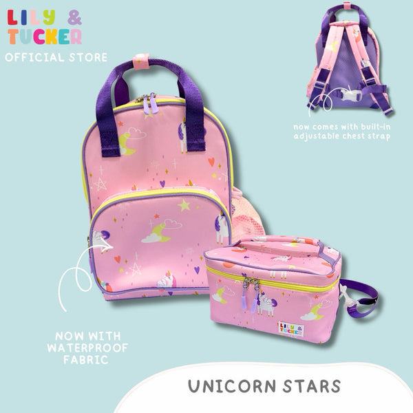 Lily and Tucker Toddler Backpack and Bento Lunch Bag Bundle