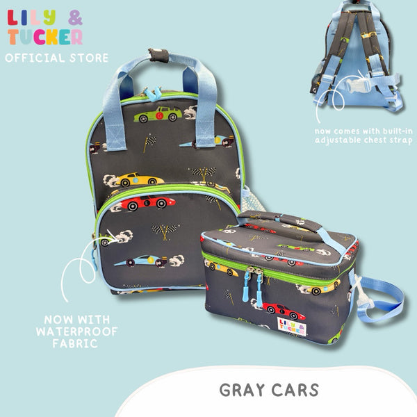 Lily and Tucker Toddler Backpack and Bento Lunch Bag Bundle