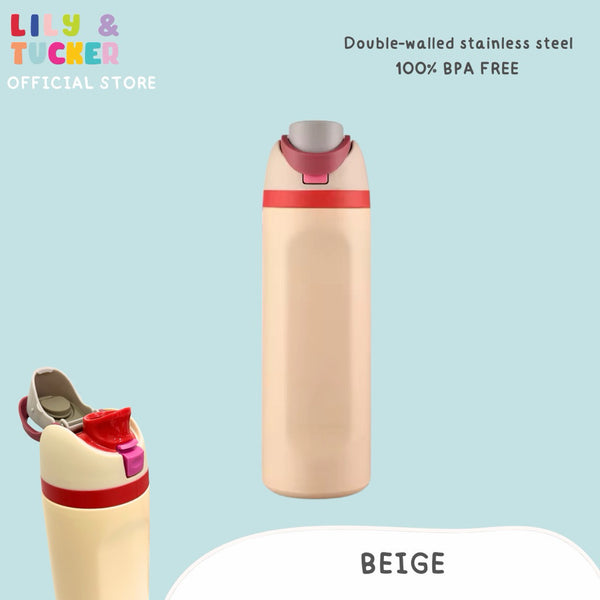 Lily and Tucker Flip Straw Lid Stainless Steel Tumbler 24OZ