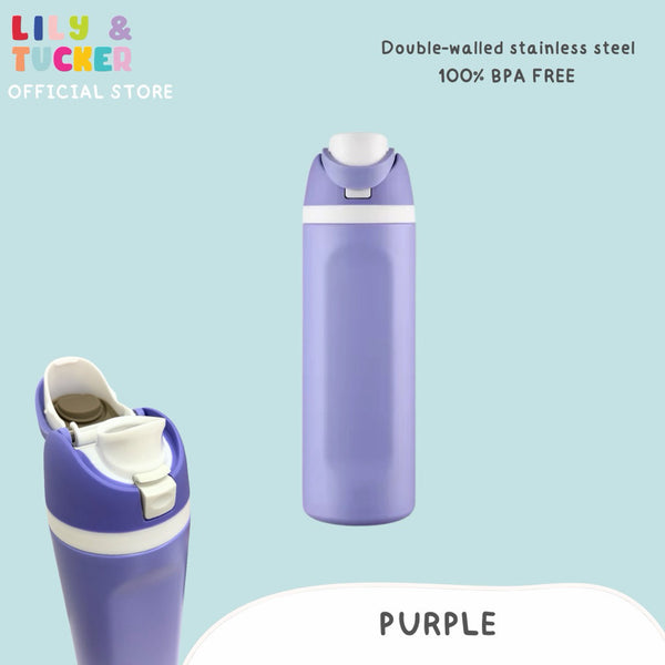 Lily and Tucker Flip Straw Lid Stainless Steel Tumbler 24OZ