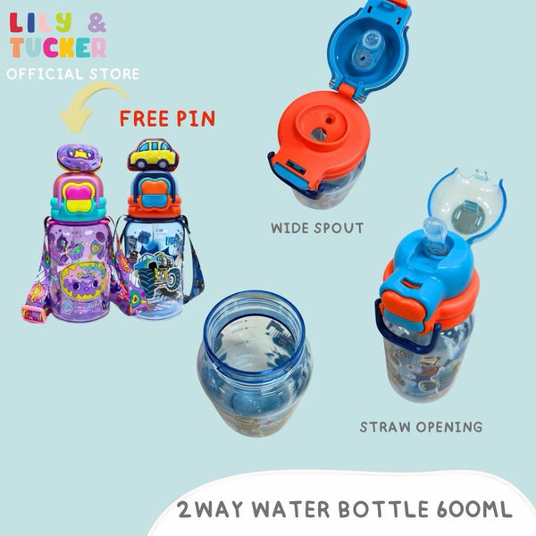 Vest 2in1 Water Bottle Tumbler with Sling Strap 600ml