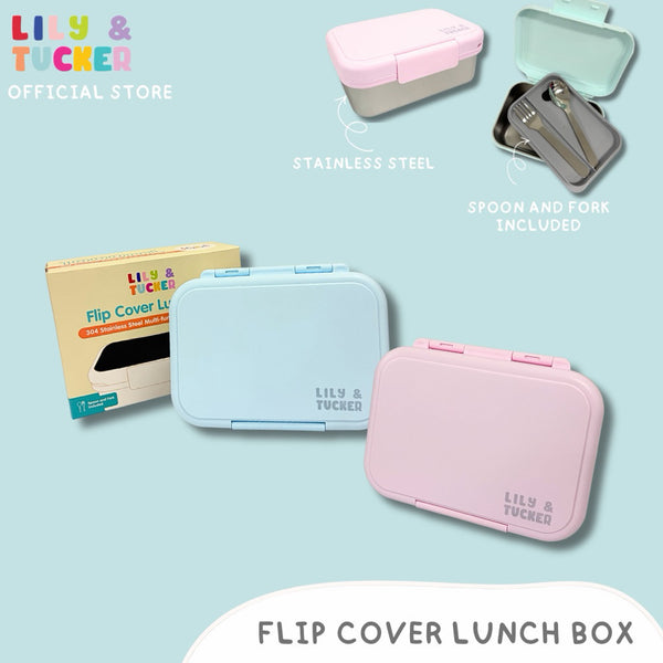 Lily and Tucker Stainless Flip Cover Lunch Box