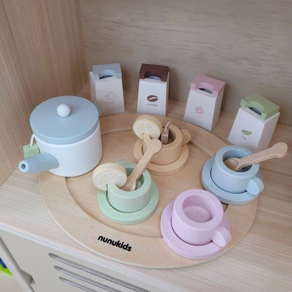 Nunukids Wooden Toy Tea Set