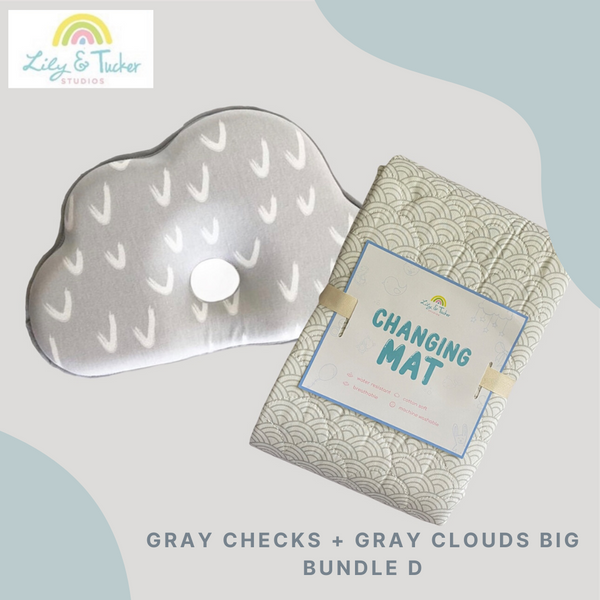 Memory Foam Baby Pillow + Changing Mat Bundle