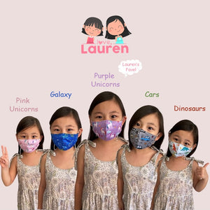 Love Lauren Washable Face Masks for Kids