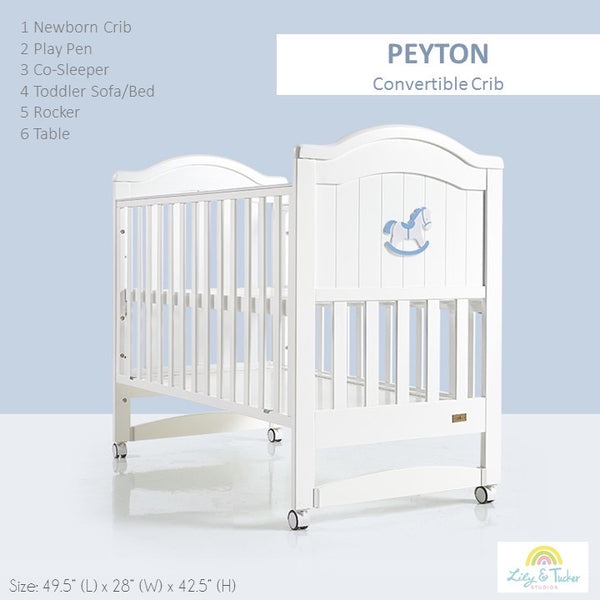 Peyton 6 in 1 convertible crib